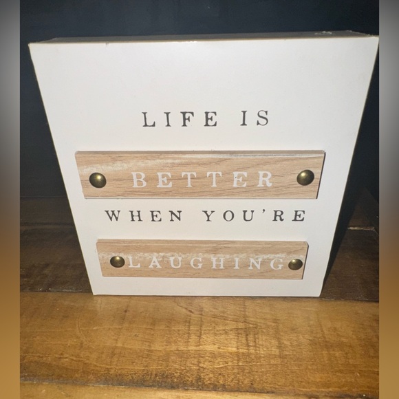 Preloved Life is Better When You Are Laughing small plaque. - Picture 3 of 4